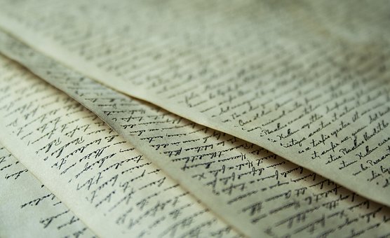 紙, フォント, 古い, アンティーク, 書きます, 文字, テキスト, レトロ