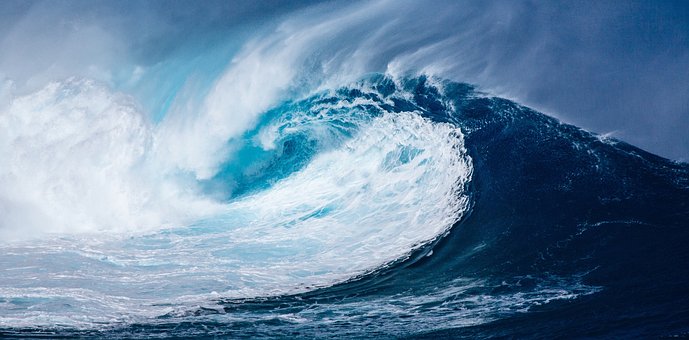 波, 海洋, 海, 嵐, 津波, 噴射, 大西洋, パシフィック, 深い